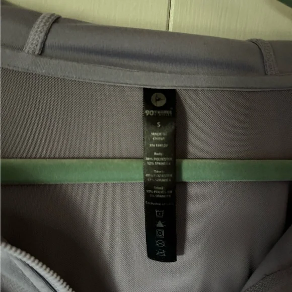 90 Degree By Reflex Light Purple Zip-Up Jacket stretchy - Picture 5 of 7